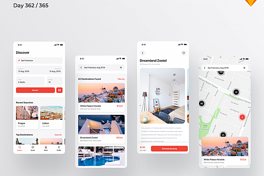 酒店预订类APP UIkit sketch资源分享