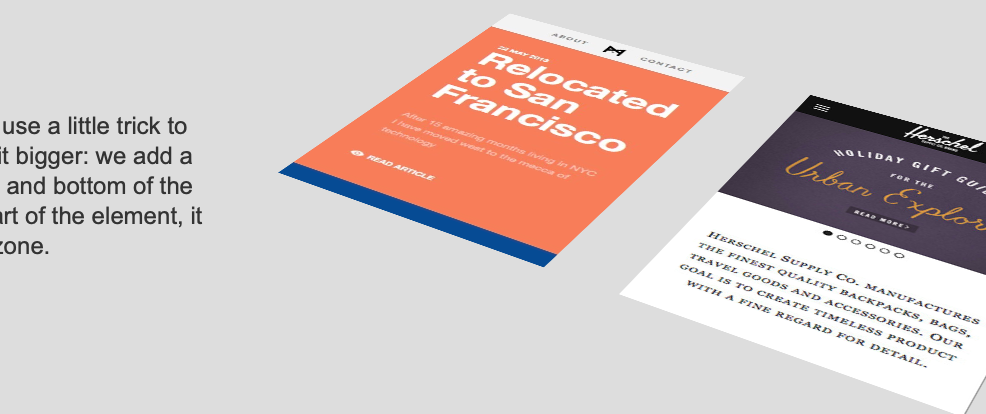 原生js html5 3d幻灯片宽屏图片切换效果代码