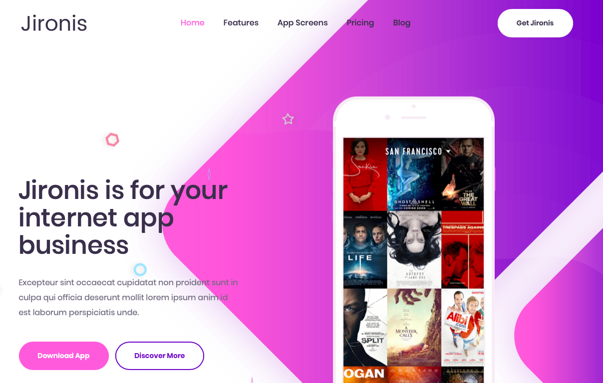 [亲测]App官网着陆页HTML模板