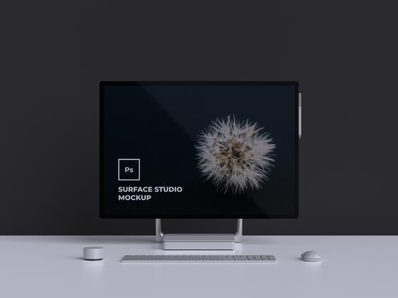Surface Studio Mockup，电脑样机mockup